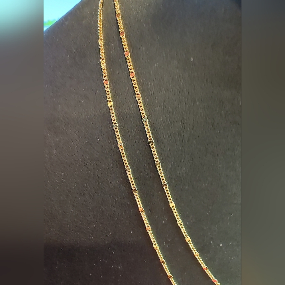 Lenny & Eva Rose Quartz Single Bead On Gold Tone Double-Layer Necklace - Picture 3 of 6